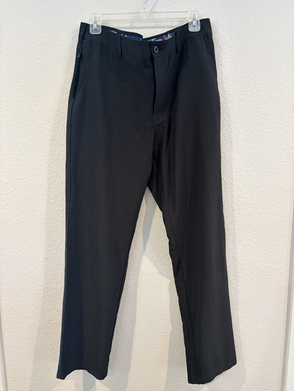 Birdie‎ Bound Mens Classic Casual Black On The Go Golf Trouser Pants Size 34x32